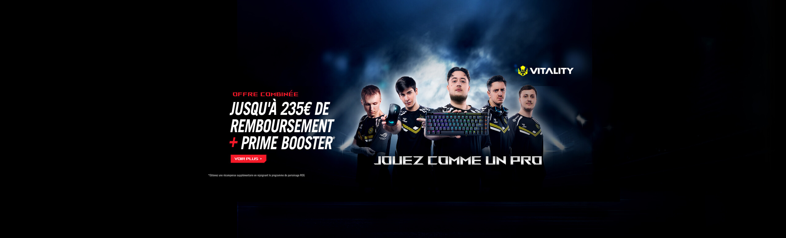 Affiche promotionnelle jusqu'à 235€ de remboursement + Prime Booster