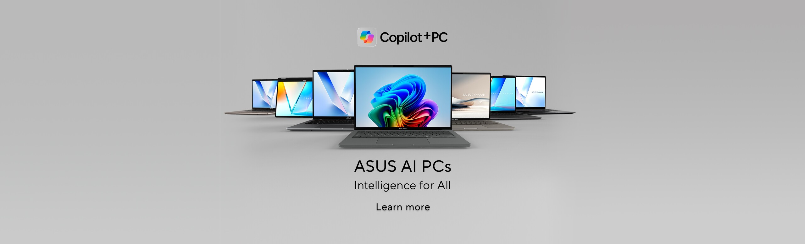 ASUS AI uređaji zajedno s uključenim zaslonom Copilot